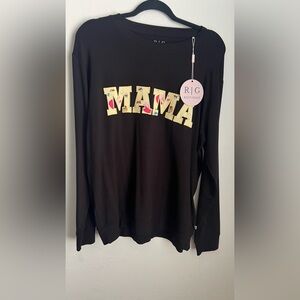 Riley & Grace Mama Crewneck bamboo sweatshirt 💛🍯🍯 XL